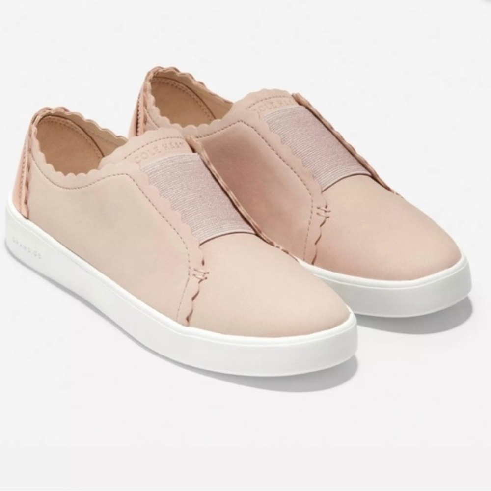 Cole Haan Women's Grand CC Scallop Slip-on Sneakers Sz 8.5